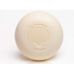 Savon rond à la poudre exfoliante de coquille Saint Jacques, parfum Embruns, 150g