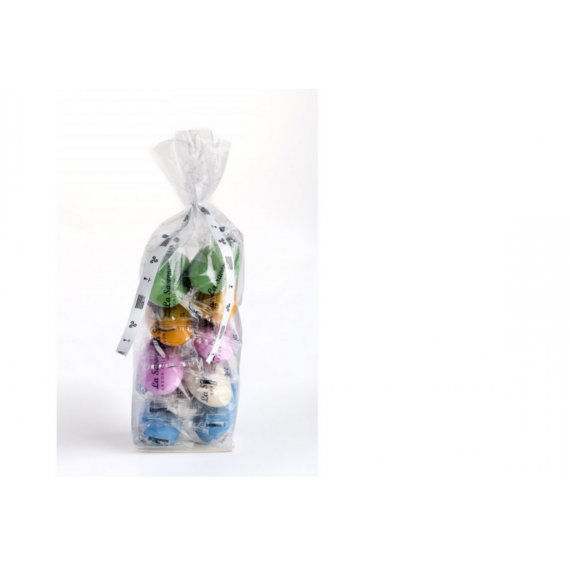 Ballotin de 10 savons galets de 5 couleurs Ballotin de 10 savons galets de 5 couleurs