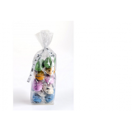 Ballotin de 10 savons galets de 5 couleurs