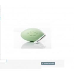 Savon cordelette vert, argile et huile d'amande douce, parfum Amande douce, 200g